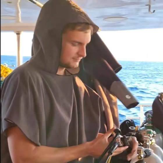 potápač Grand Diver na palube