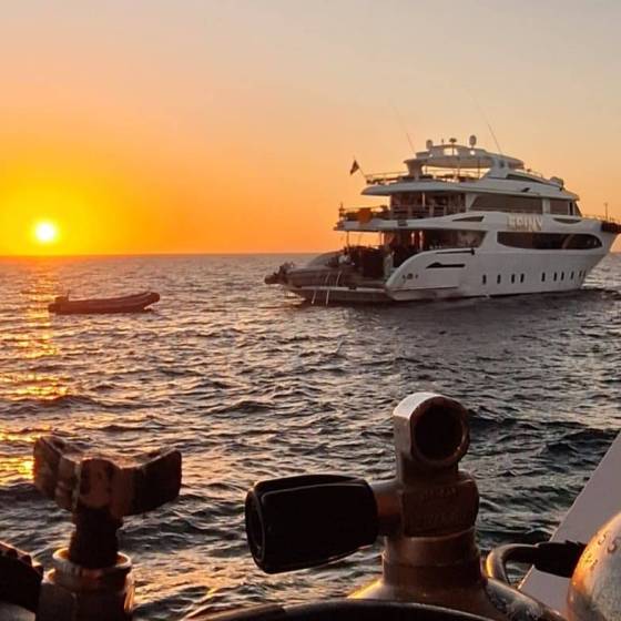 safari Red Sea západ slnka Safari liveaboard Červené more